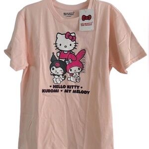 Hello Kitty Peach Kids Tee with Characters